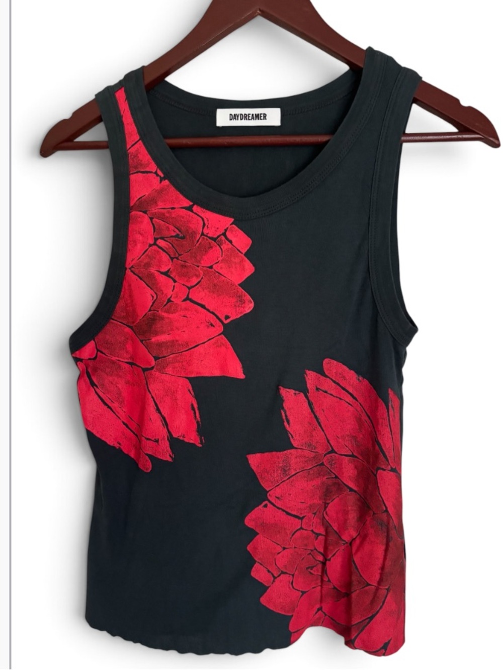 Daydreamer Cotton Floral Graphic Tank Top NWOT